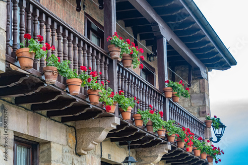 Santillana del Mar, Spain, 27, july, 2019: pretty village in the province of Cantabria in Spain