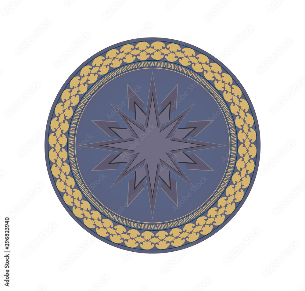Decorative rossette mandala Decorative rossette mandala