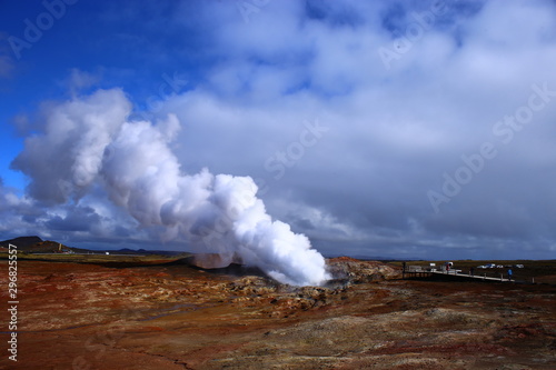 Geiser El caldero de la bruja Gunnuhver, Islandia