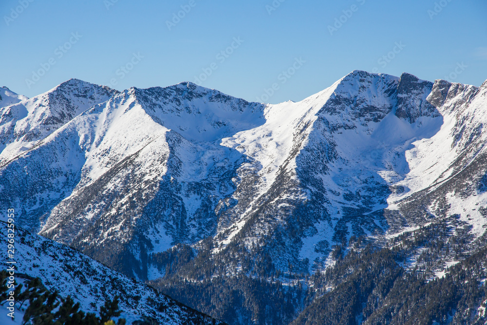 Bulgaria, ski resort Borovets. Mountain slope