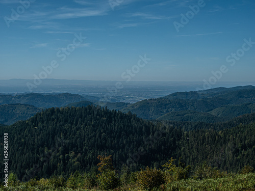 Spectacular view across the Black Forest to France © Elosoblues