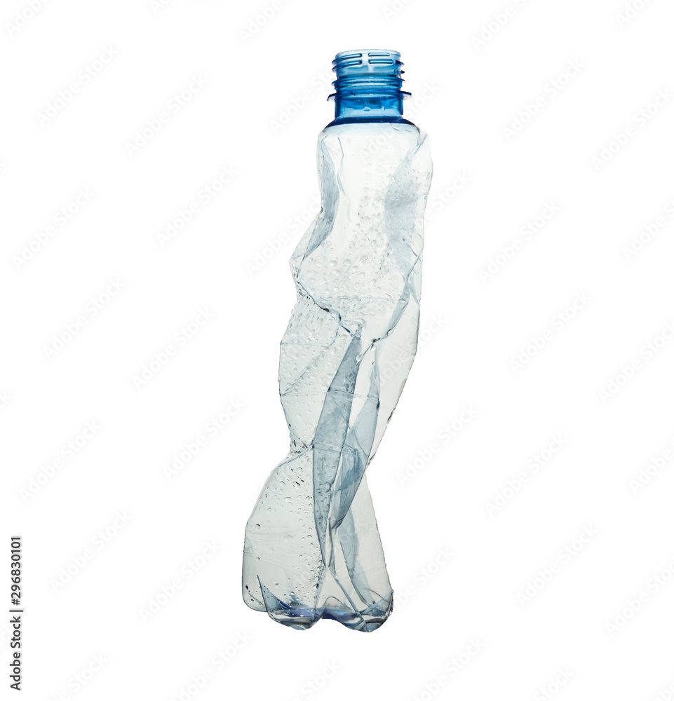 Close up of a plastic bottle on white background Close up of a plastic bottle on white background