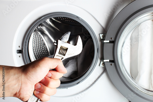 washing machine spanner repair hand
