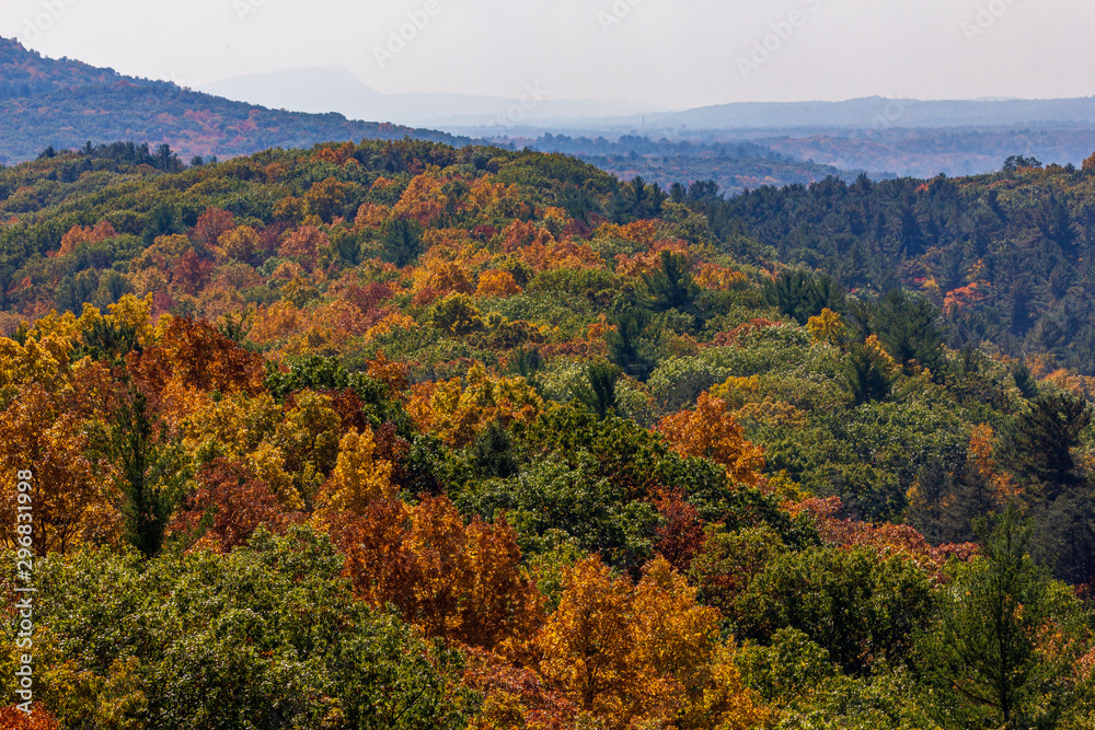 View from Greenfield, MA in Fall