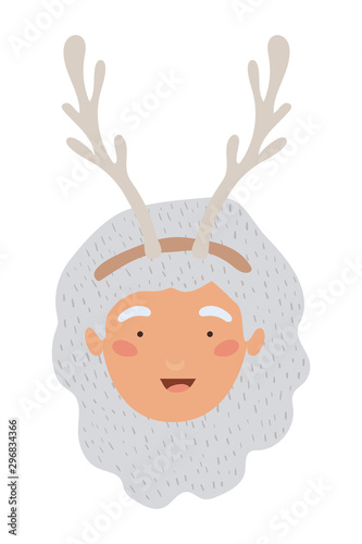 grandmother with deer horns accessory