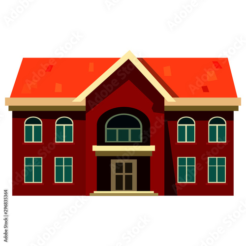 image of a house, isolated on a white background © Halyna