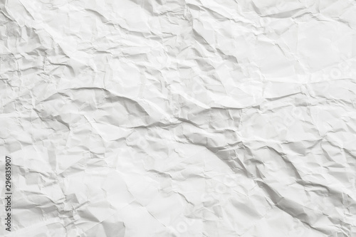 White wrinkled paper sheet. Chalk rock surface effect. Abstract decorative layer. Empty space.