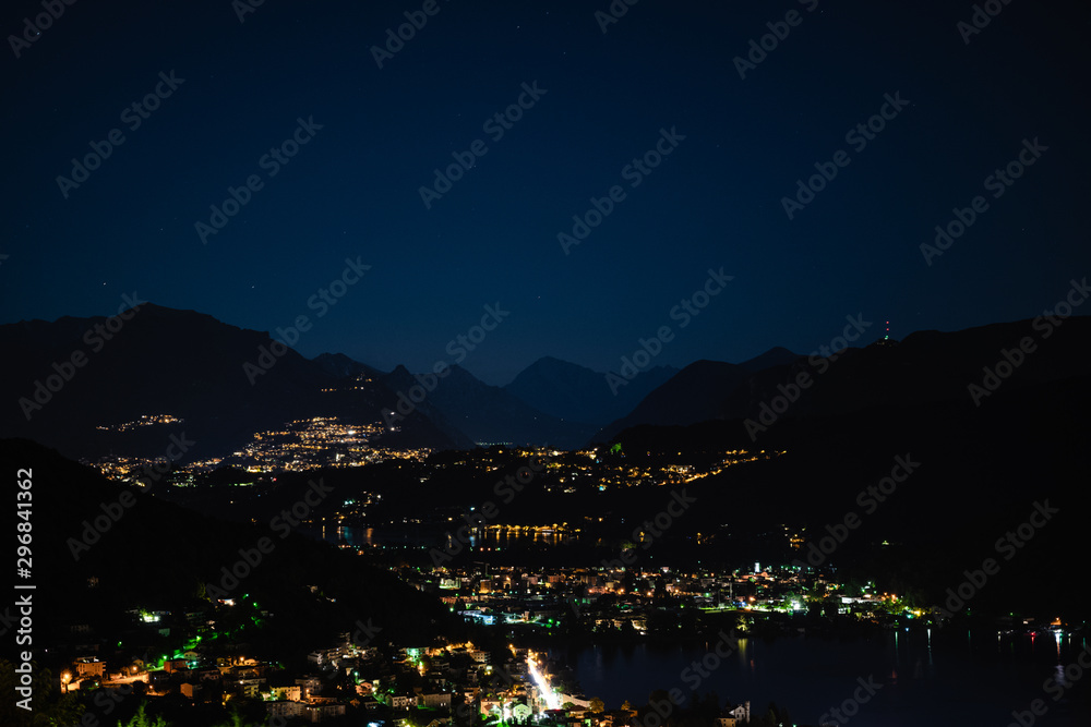 View on Ponte Tresa - Night