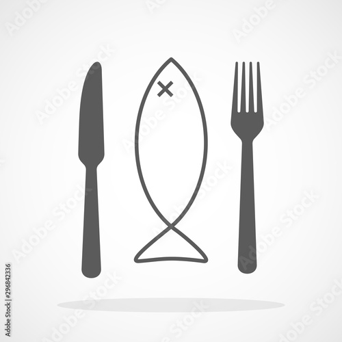 Vector Fish menu icon.