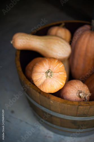 Gourds in bucket