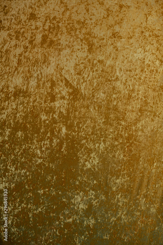 Gold velvet fabric