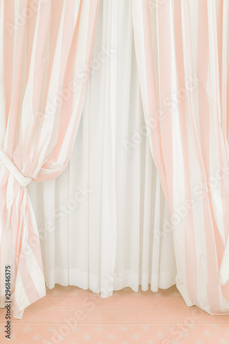 Close up view of curtain