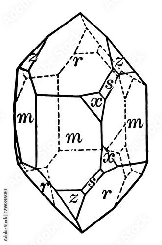 Right handed quartz vintage illustration.