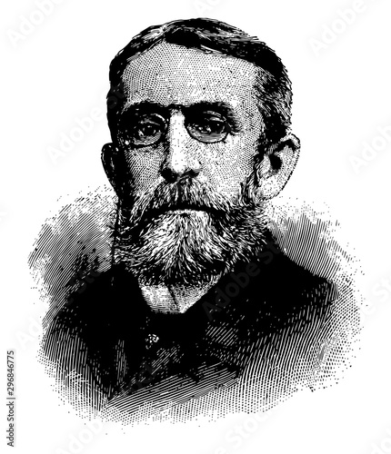 Andrew Dickson White vintage illustration