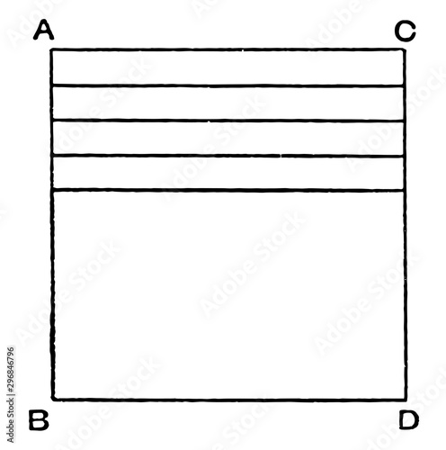 Horizontal Solid Line Drawing Exercise solid foundation for things to come vintage engraving.
