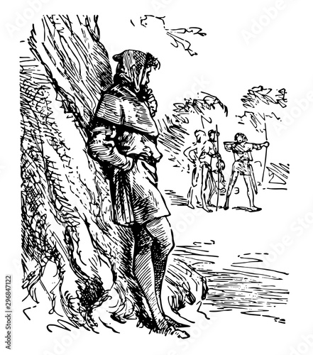Robin Hood vintage illustration
