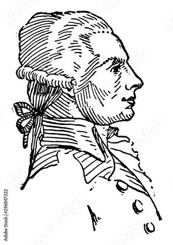 Robespierre vintage illustration