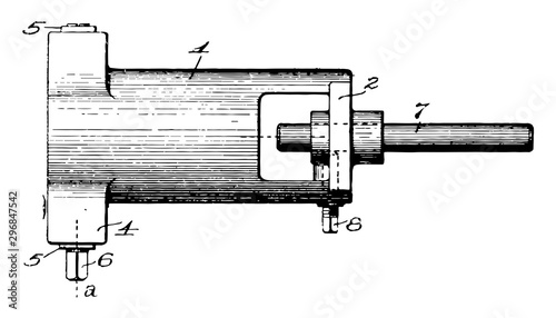 Appliance Lathe vintage illustration.