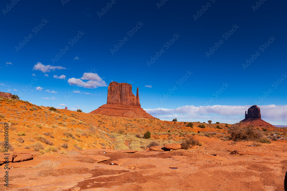 Monument Valley on a sunny day Monument Valley on a sunny day