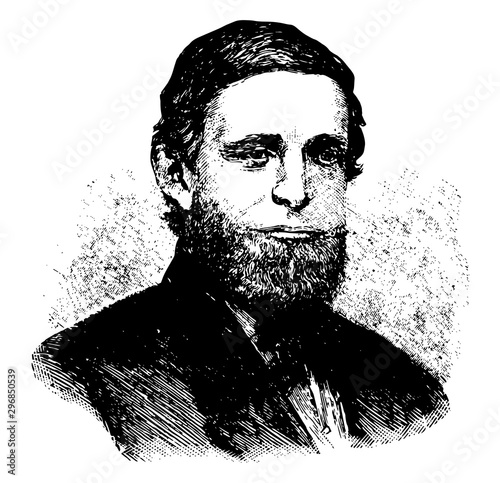 Schuyler Colfax vintage illustration