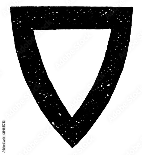 Bordure of Border Shield are generally covers one to fifth of the shield vintage engraving.