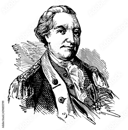 Baron de Kalb vintage illustration