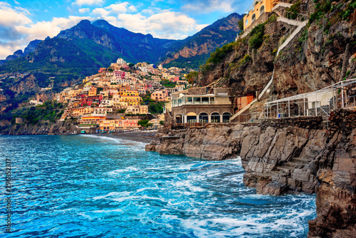 Fototapeta Naklejka Na Ścianę i Meble -  Positano on Amalfi coast, Naples, Italy
