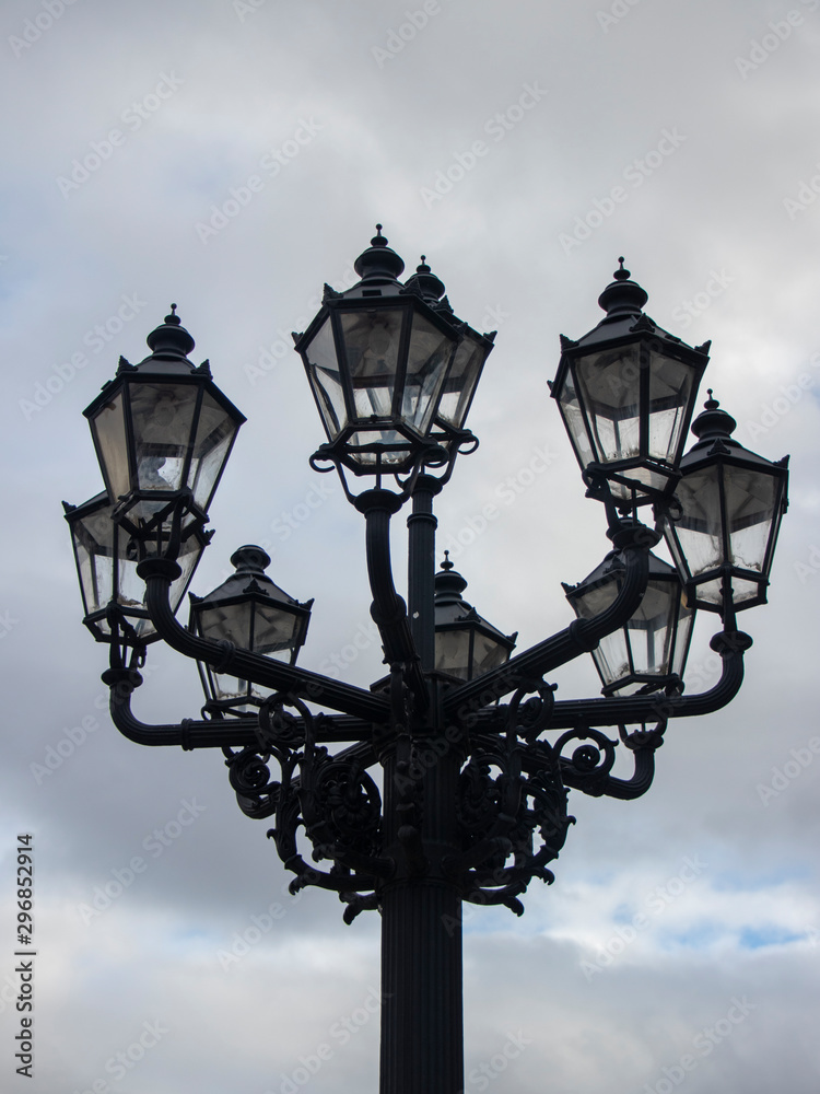 Lantern isolated on clouds Lantern isolated on clouds