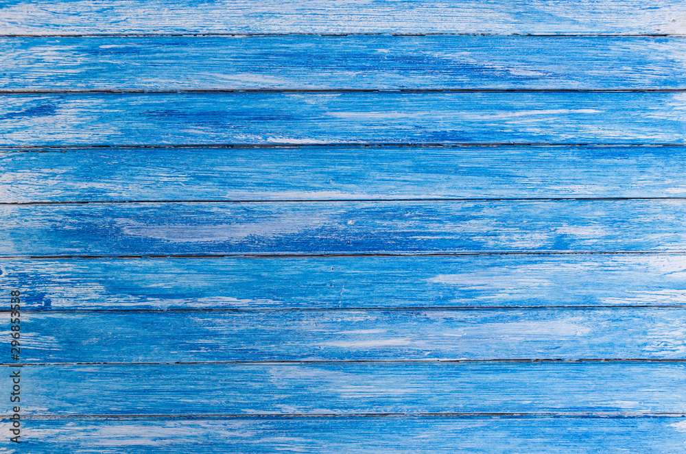 Fototapeta premium Blue wooden background