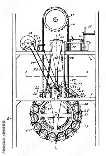 Record Phonography vintage illustration