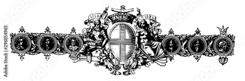 Valokuva Bracelet was designed vintage engraving.