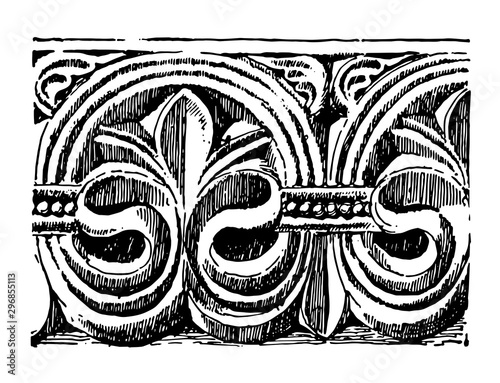 Anthemion are from St. Savior in Southwark vintage engraving.