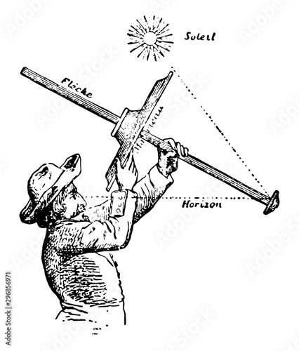 Backstaff vintage illustration