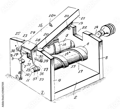 Razor Stropper vintage illustration.