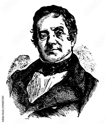 Washington Irving vintage illustration photo