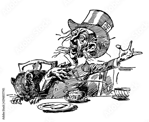 Alice in Wonderland, vintage illustration
