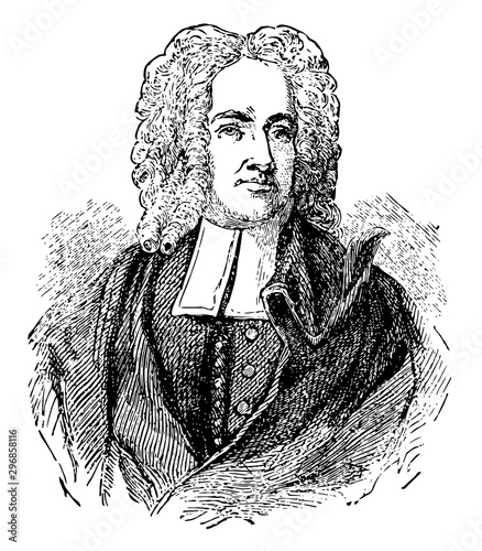 Cotton Mather vintage illustration