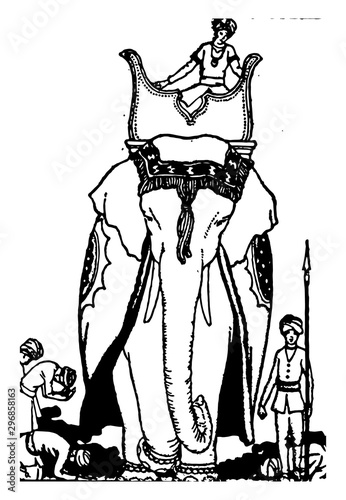 The Exile of Rama vintage illustration