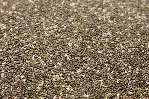 This is a photograph of Chia Seeds