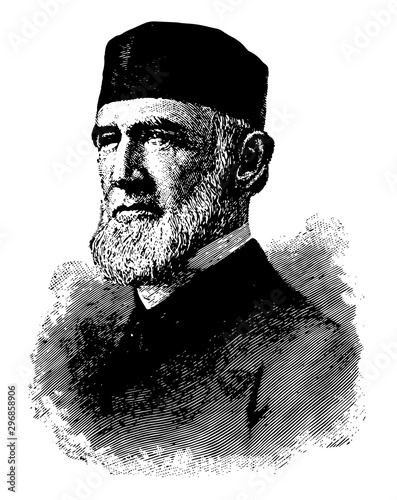 James Buchanan Eads vintage illustration