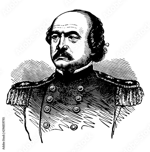Benjamin Franklin Butler vintage illustration