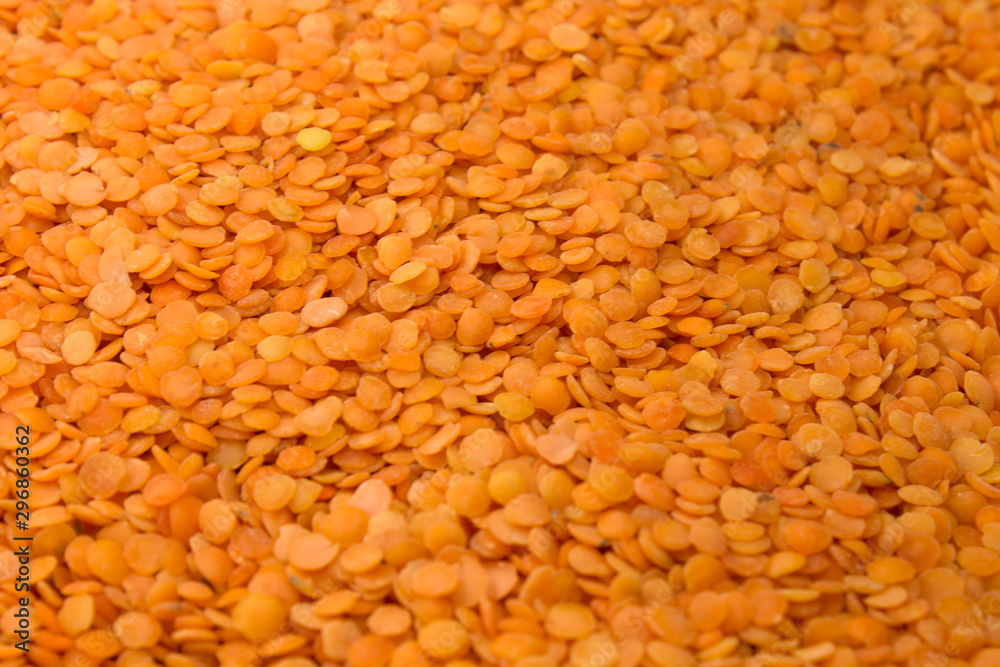 This is a photograph of Red lentils