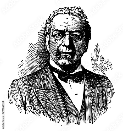 Samuel Gompers vintage illustration