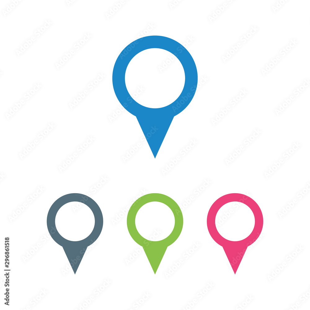 Map pin symbol for your website design Map pin symbol for your website design