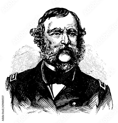 Samuel Francis Dupont vintage illustration