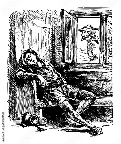 Robin Hood vintage illustration