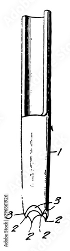 Belt Punch vintage illustration.