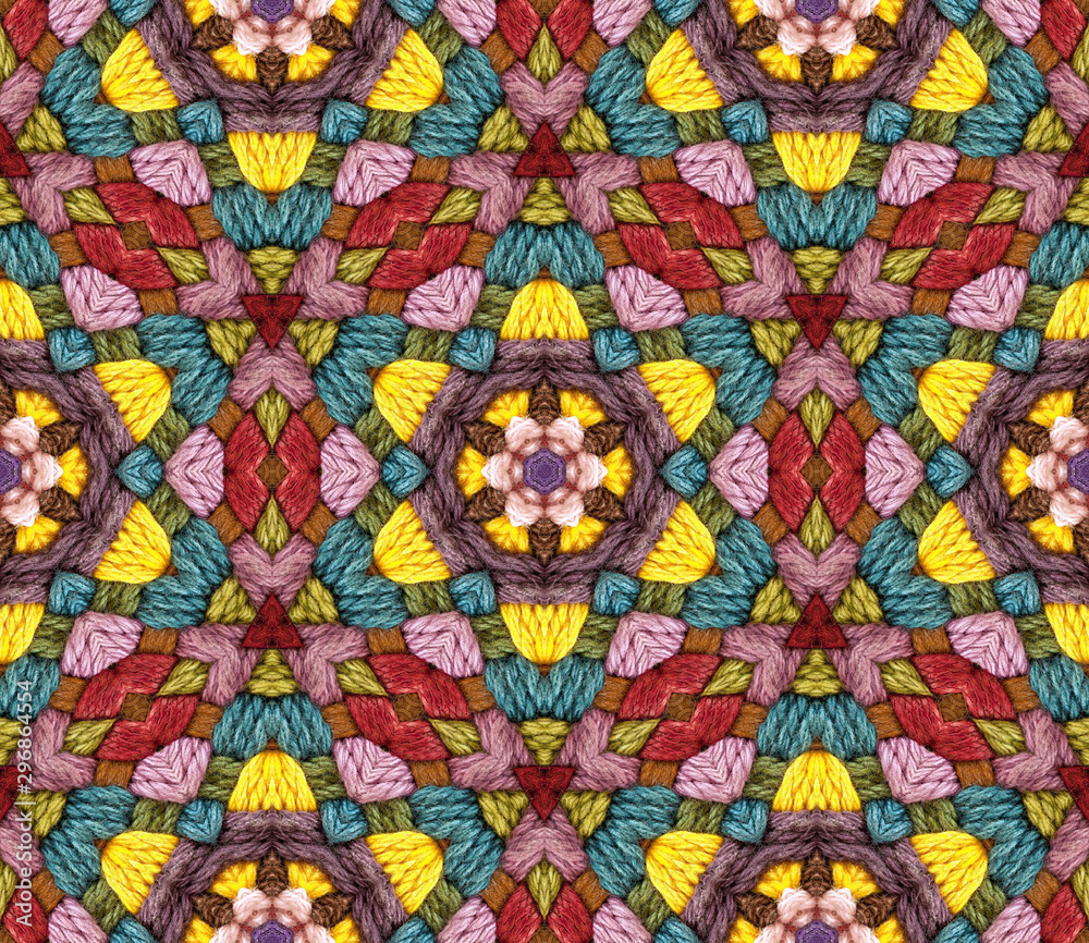 Colorful knitted seamless pattern (25)