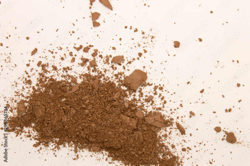 This is a photograph of a Bronzer powder makeup isolated on a White background This is a photograph of a Bronzer powder makeup isolated on a White background