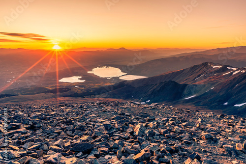 Sunrise from the Summit of Mt Elbert photo